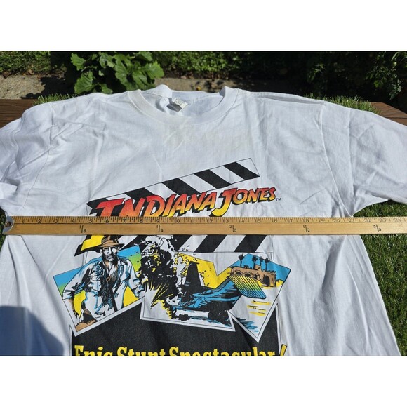 Vtg Indiana Jones Epic Stunt Spectacular Disney Shirt Size XL NOS Single Stitch - Picture 9 of 12